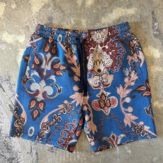 画像1: ALL OVER PATTERN WIDE SILHOUETTE SHORTS / FREE (1)