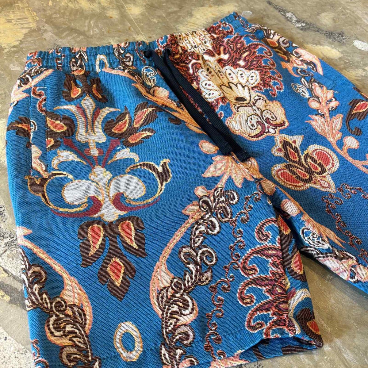 画像5: ALL OVER PATTERN WIDE SILHOUETTE SHORTS / FREE (5)