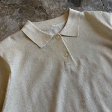 画像3: GLITTER GOLD DESIGN S/S POLO SHIRT / Ladies M  (3)
