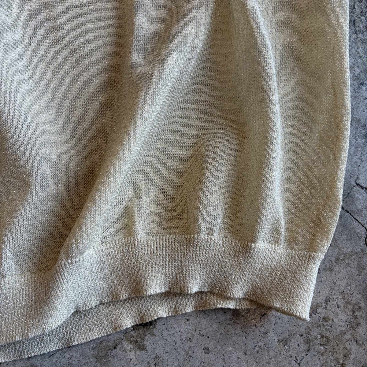 画像11: GLITTER GOLD DESIGN S/S POLO SHIRT / Ladies M  (11)