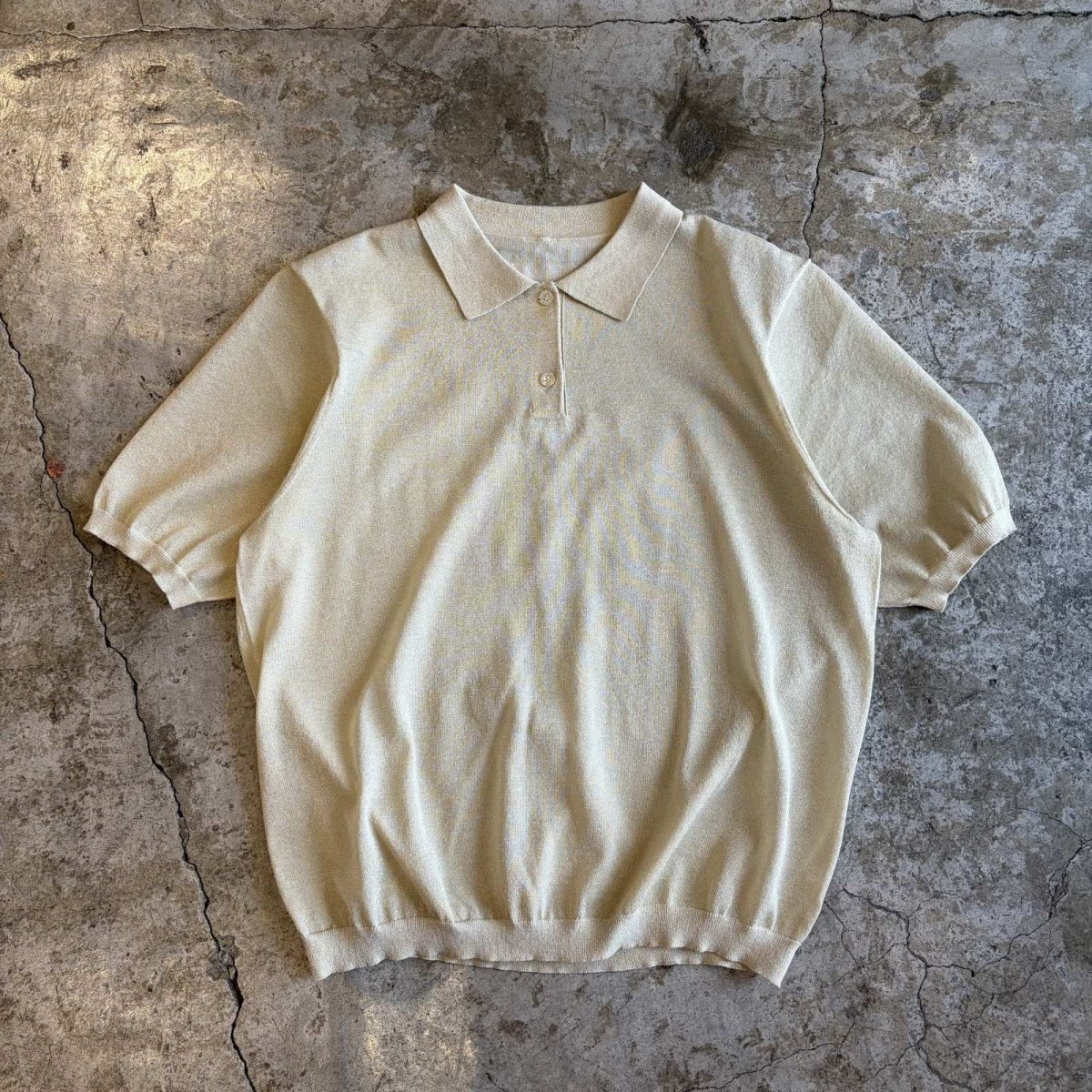 画像1: GLITTER GOLD DESIGN S/S POLO SHIRT / Ladies M  (1)