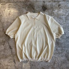 画像1: GLITTER GOLD DESIGN S/S POLO SHIRT / Ladies M  (1)
