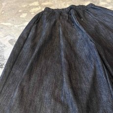 画像7: 【WONDERGROUND】MULTI TUCK WIDE SILHOUETTE DENIM SHORTS / BLACK / OS (7)