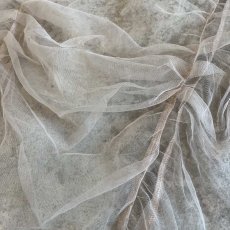 画像10: BEIGE COLOR FRONT SHARRING DESIGN TULLE S/S TOPS / Ladies M (10)