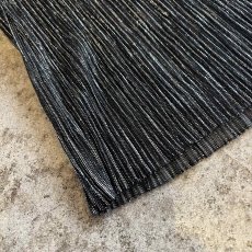 画像4: BLACK COLOR SILVER GLITTER PLEATS DESIGN SHEER PANTS / W25~W29 (4)