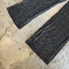 画像5: BLACK COLOR SILVER GLITTER PLEATS DESIGN SHEER PANTS / W25~W29 (5)