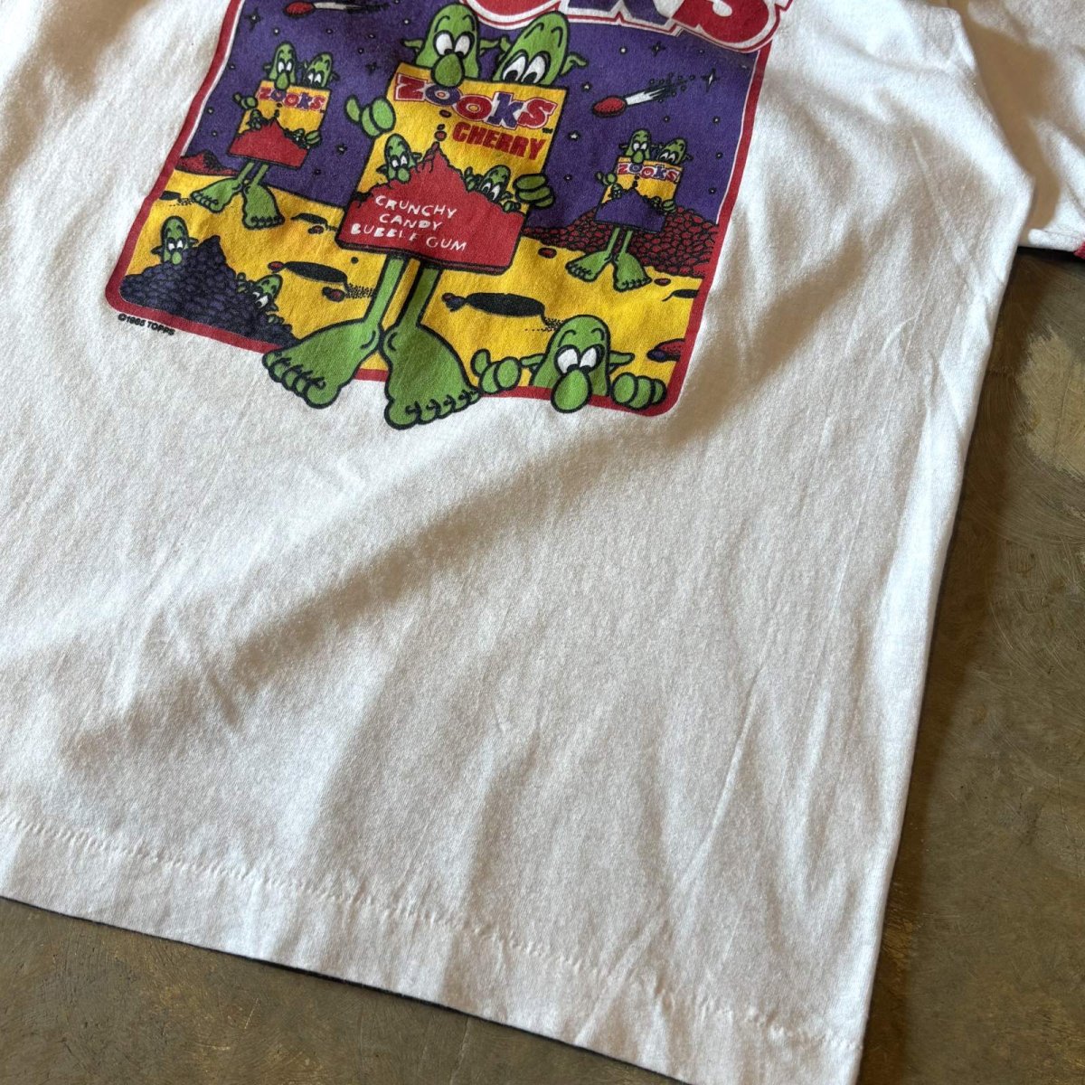 画像6: 80's "ZOOKS"FRONT PRINTED RINGER S/S TEE / Mens L / MADE IN USA (6)
