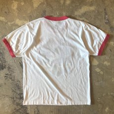 画像2: 80's "ZOOKS"FRONT PRINTED RINGER S/S TEE / Mens L / MADE IN USA (2)