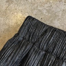 画像8: BLACK COLOR SILVER GLITTER PLEATS DESIGN SHEER PANTS / W25~W29 (8)