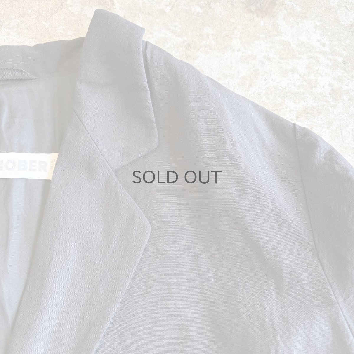 画像6: SILK LINEN DESIGN SHORT S/S JACKET / Ladies L(M) / MADE IN GERMANY (6)