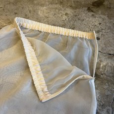 画像8: IVORY COLOR SHEER SLIT LONG SKIRT / W24~W31 (8)