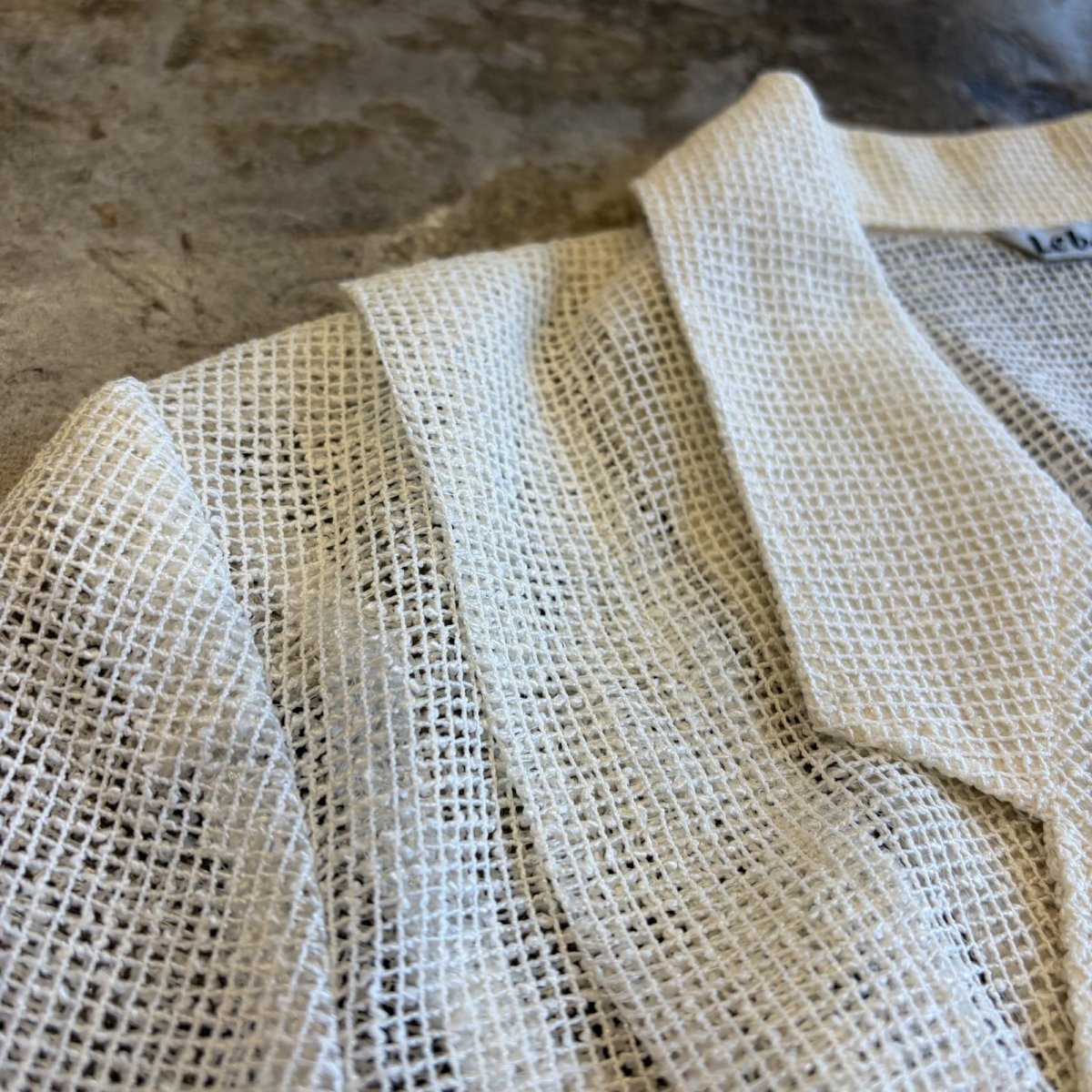 画像5: WHITE COLOR MESH DESIGN TAILORED JACKET / Ladies M (5)