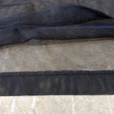 画像8: BLACK COLOR BOX SILHOUETTE SHEER S/S TOPS / Mens M~L (8)