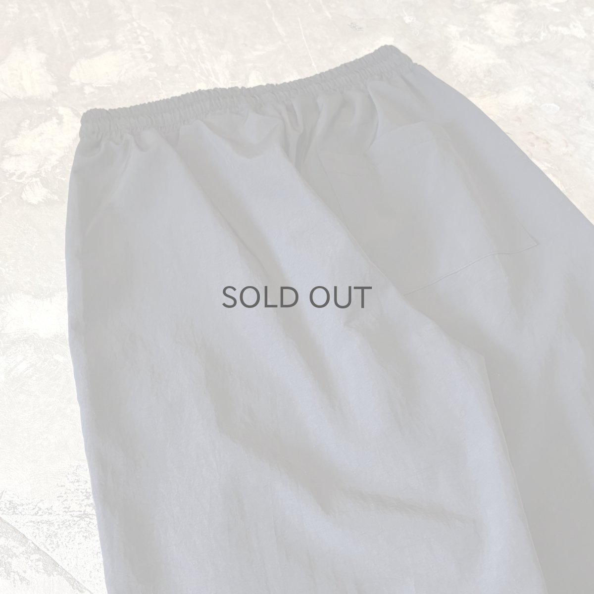 画像9: 【WONDERGROUND】WAVE NOTCH PATTERN NYLON PANTS / BLACK / OS (9)