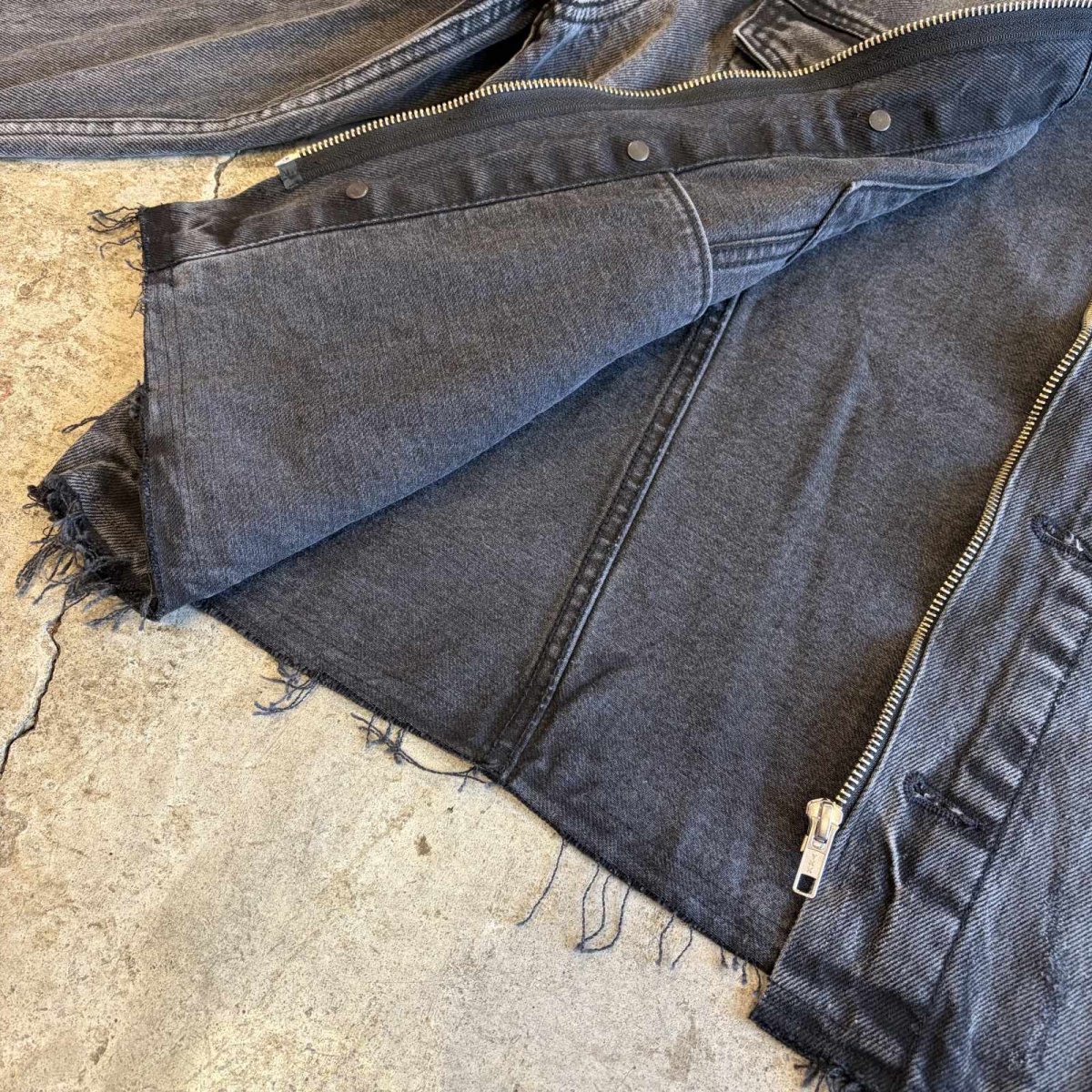 画像6: 【Wiz&Witch】"WANDERER" NO COLLAR ZIP UP DENIM JACKET / OS (6)