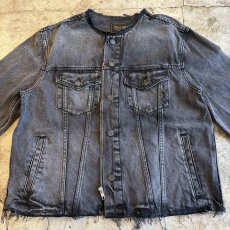 画像7: 【Wiz&Witch】"WANDERER" NO COLLAR ZIP UP DENIM JACKET / OS (7)