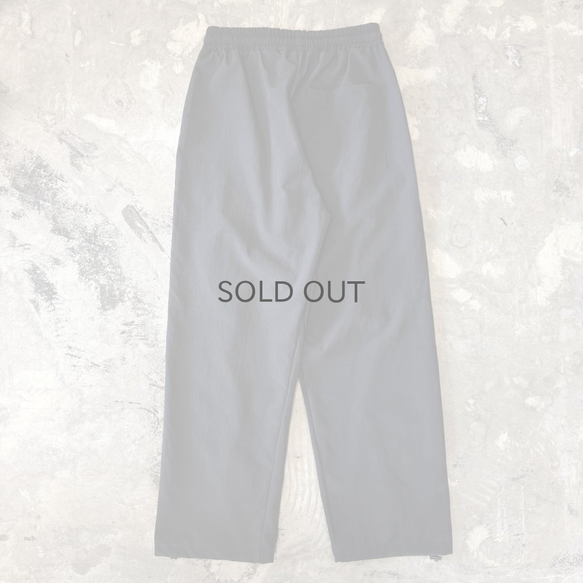 画像2: 【WONDERGROUND】WAVE NOTCH PATTERN NYLON PANTS / BLACK / OS (2)