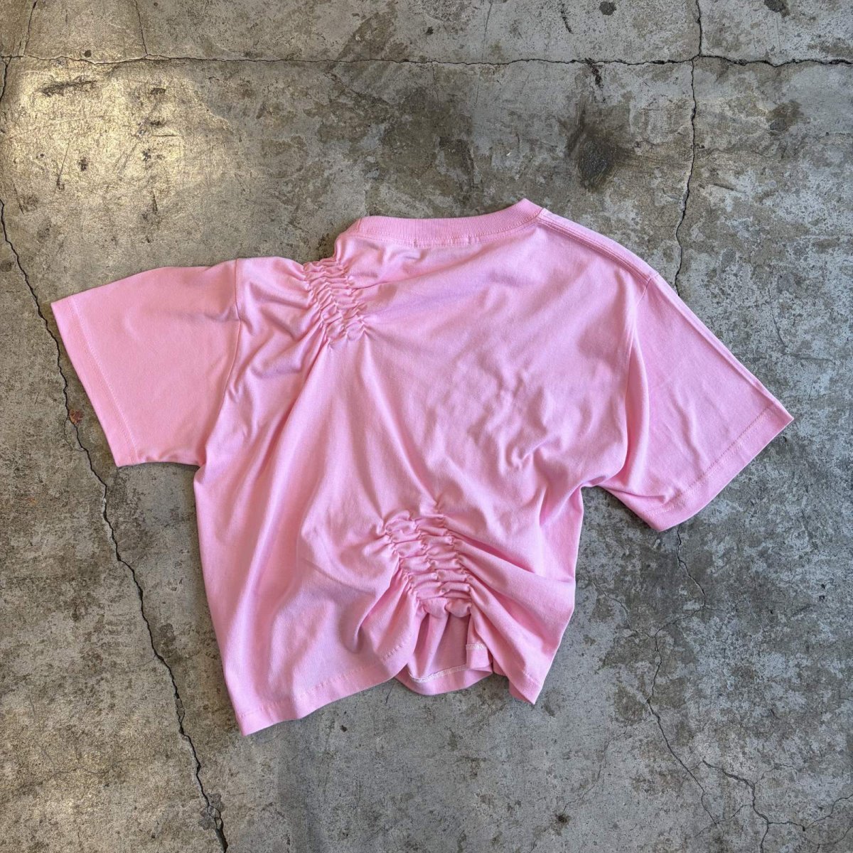 画像2: 【Wiz&Witch】"WEIRD" SHIRRING PLAIN TEE / OS (2)