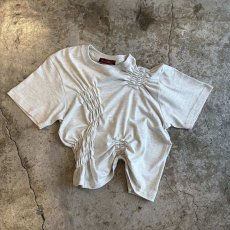 画像1: 【Wiz&Witch】"WEIRD" SHIRRING PLAIN TEE / OS (1)