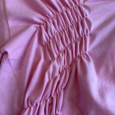 画像4: 【Wiz&Witch】"WEIRD" SHIRRING PLAIN TEE / OS (4)