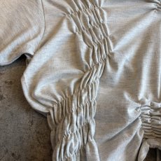 画像4: 【Wiz&Witch】"WEIRD" SHIRRING PLAIN TEE / OS (4)
