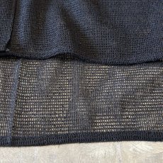 画像8: BLACK MESH OPEN COLLAR S/S SHIRT / Mens L (8)