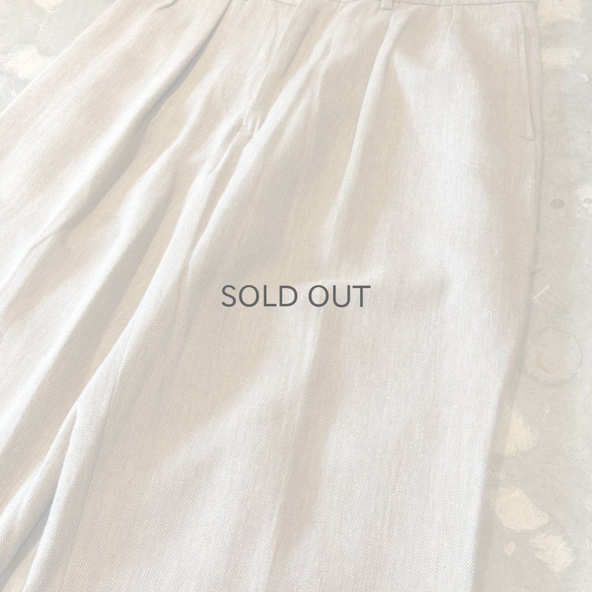 画像4: 【POLO BY RALPF LAUREN】WIDE SILHOUETTE BEIGE COLOR SLACKS / W32 (4)