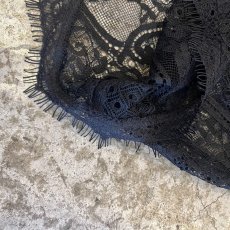 画像6: ALL OVER LACE DESIGN TIGHT SKIRT / W29 (6)