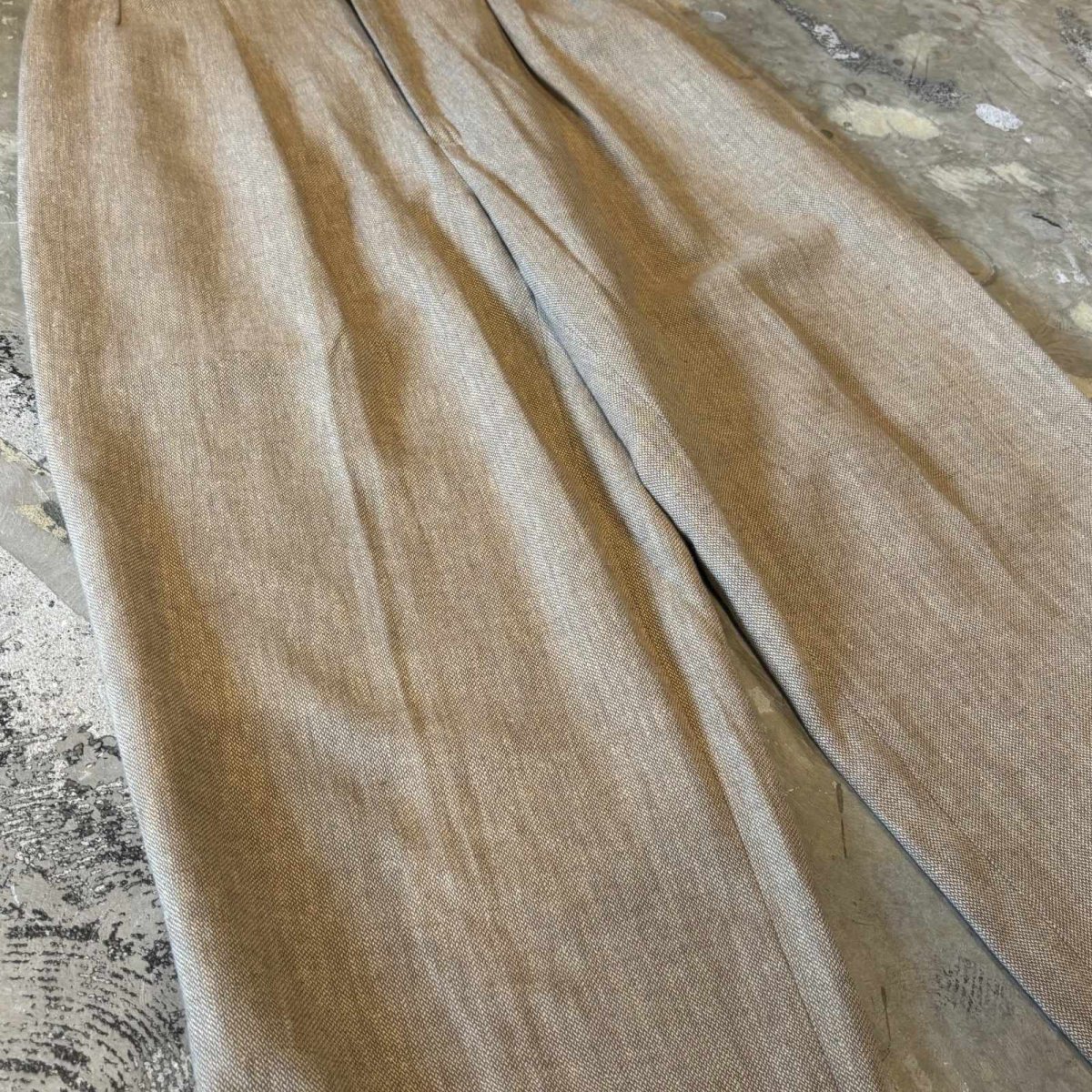 画像5: 【POLO BY RALPF LAUREN】WIDE SILHOUETTE BEIGE COLOR SLACKS / W32 (5)
