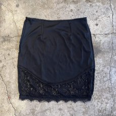 画像3: ALL OVER LACE DESIGN TIGHT SKIRT / W29 (3)