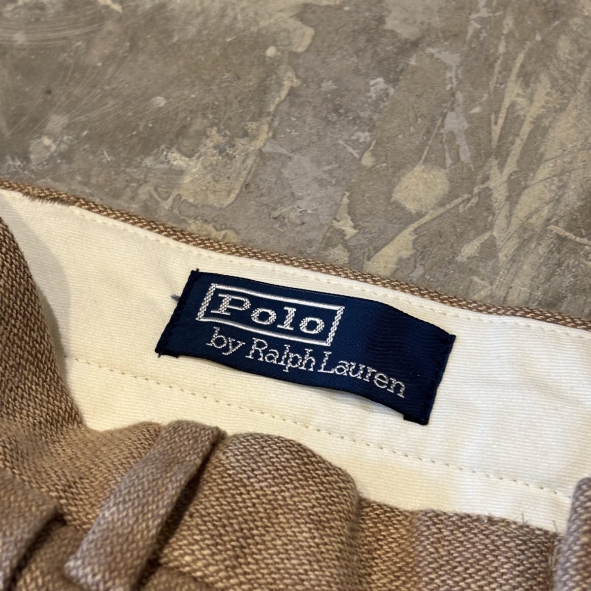 画像10: 【POLO BY RALPF LAUREN】WIDE SILHOUETTE BEIGE COLOR SLACKS / W32 (10)