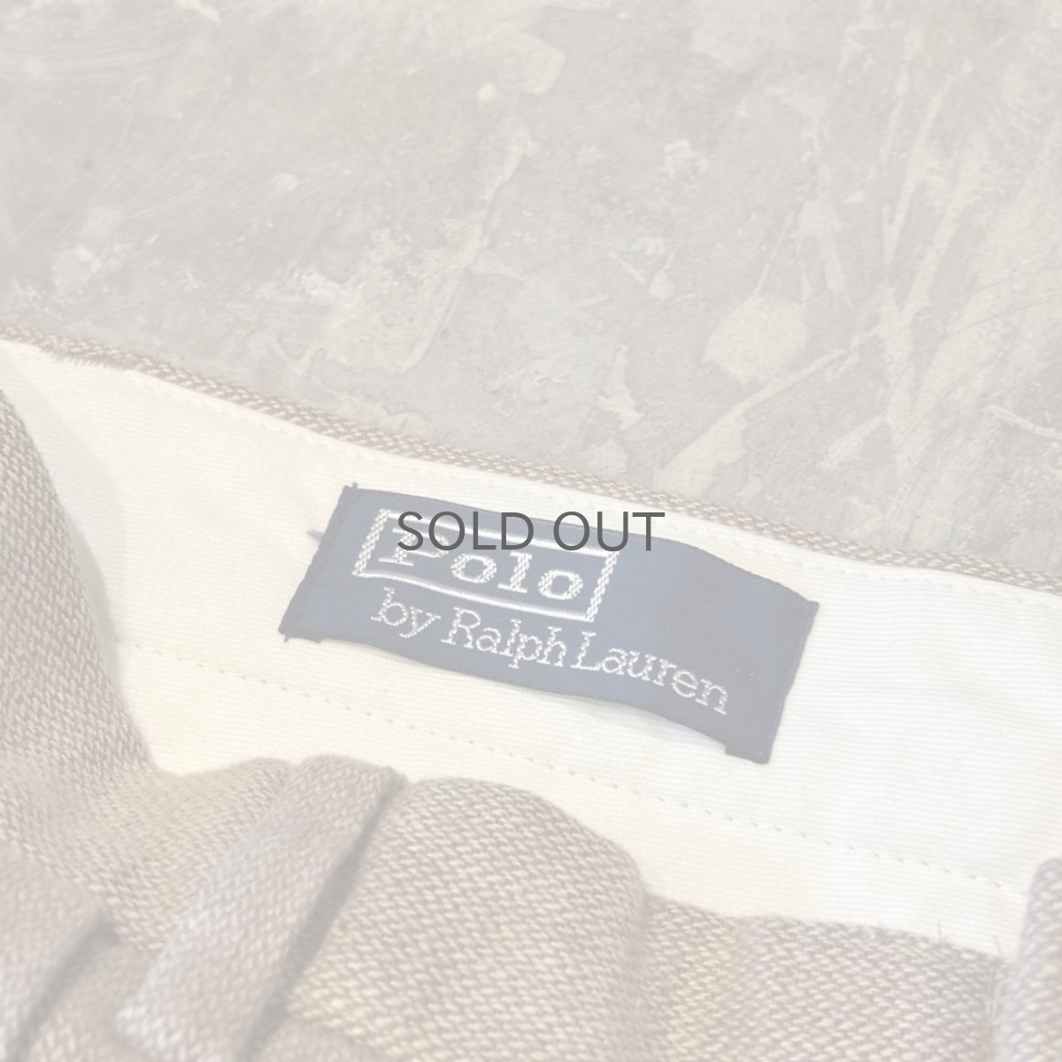 画像10: 【POLO BY RALPF LAUREN】WIDE SILHOUETTE BEIGE COLOR SLACKS / W32 (10)