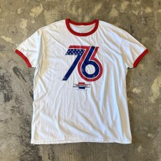 画像1: "CHEVROLET" FRONT PRINTED RINGER S/S TEE / Mens L (1)