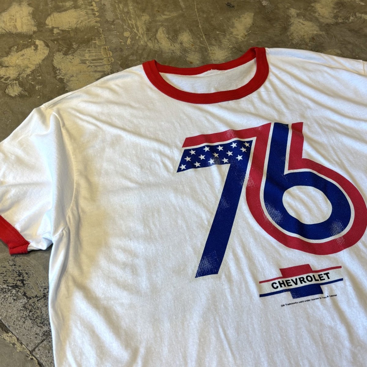 画像3: "CHEVROLET" FRONT PRINTED RINGER S/S TEE / Mens L (3)