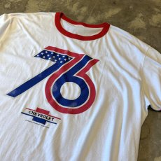 画像4: "CHEVROLET" FRONT PRINTED RINGER S/S TEE / Mens L (4)