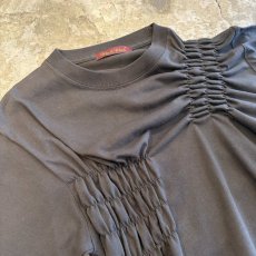 画像3: 【Wiz&Witch】"WEIRD" SHIRRING PLAIN TEE / OS (3)