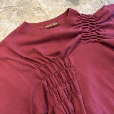 画像3: 【Wiz&Witch】"WEIRD" SHIRRING PLAIN TEE / OS (3)