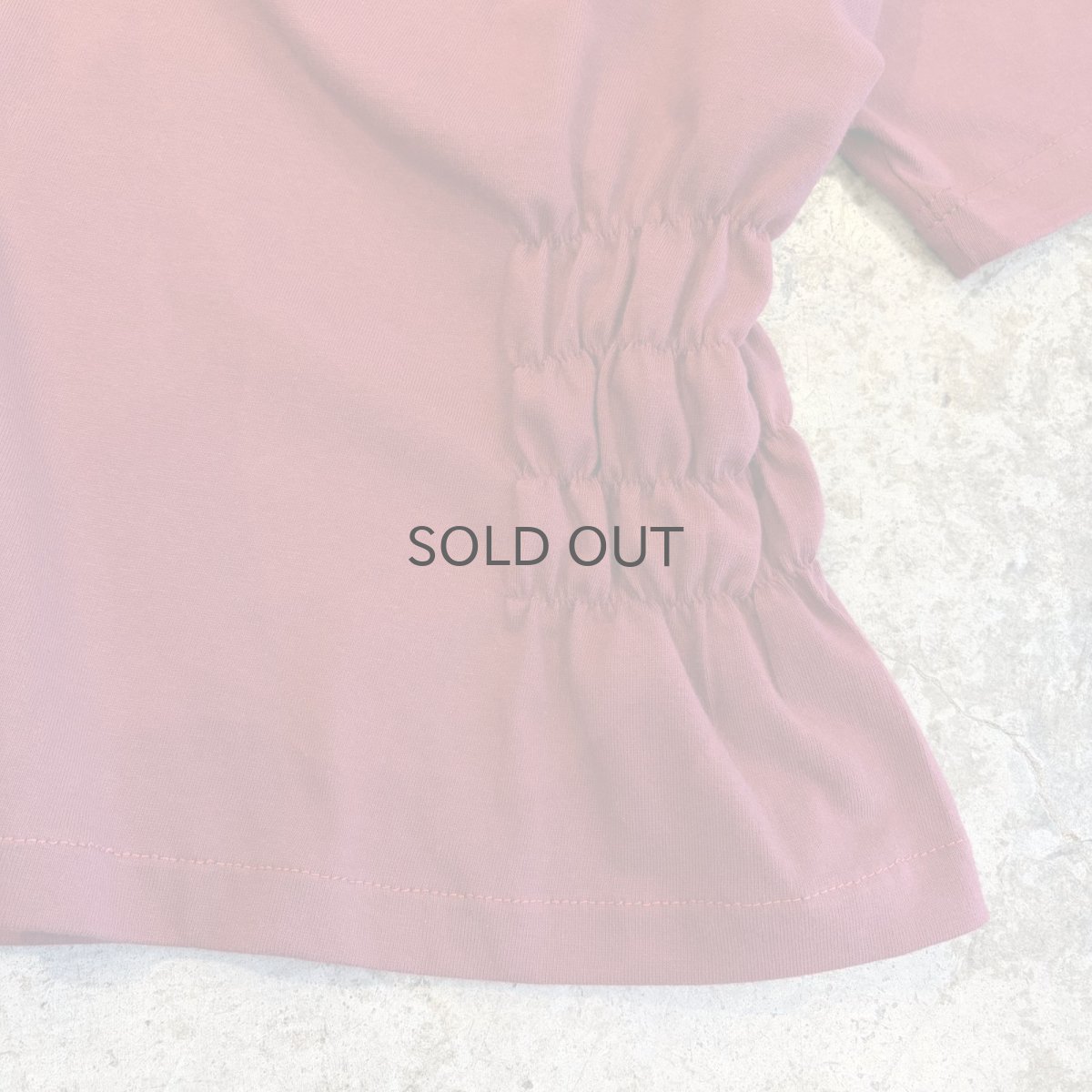 画像8: 【Wiz&Witch】"WEIRD" SHIRRING PLAIN TEE / OS (8)
