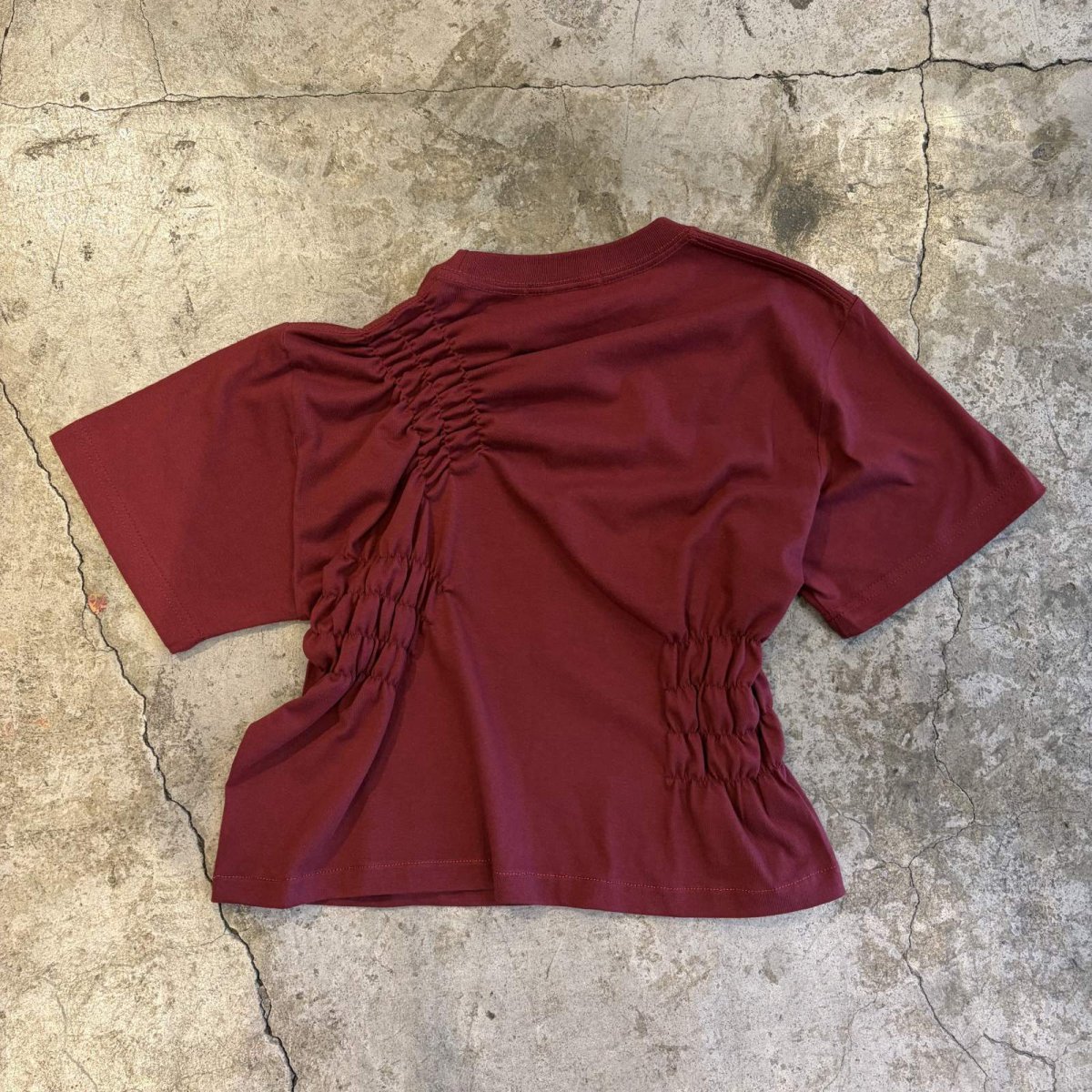 画像2: 【Wiz&Witch】"WEIRD" SHIRRING PLAIN TEE / OS (2)