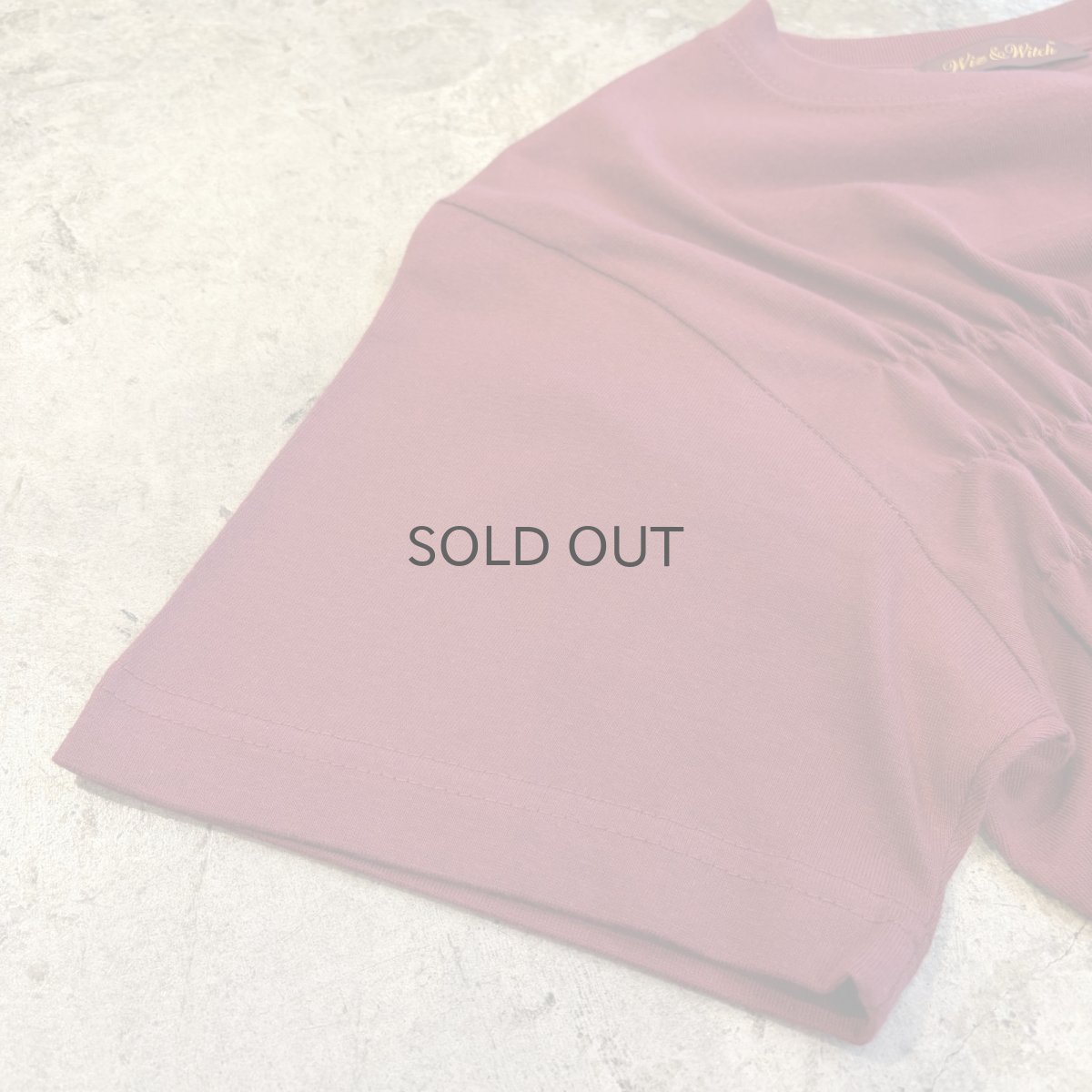 画像6: 【Wiz&Witch】"WEIRD" SHIRRING PLAIN TEE / OS (6)