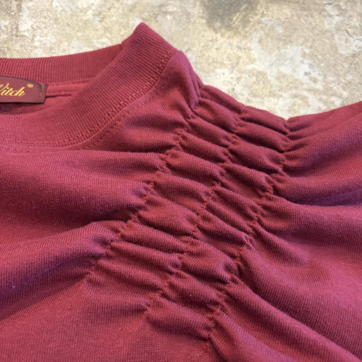 画像5: 【Wiz&Witch】"WEIRD" SHIRRING PLAIN TEE / OS (5)