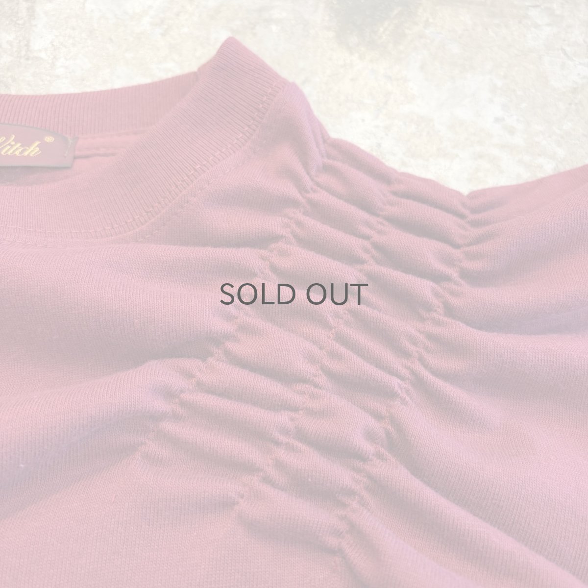 画像5: 【Wiz&Witch】"WEIRD" SHIRRING PLAIN TEE / OS (5)