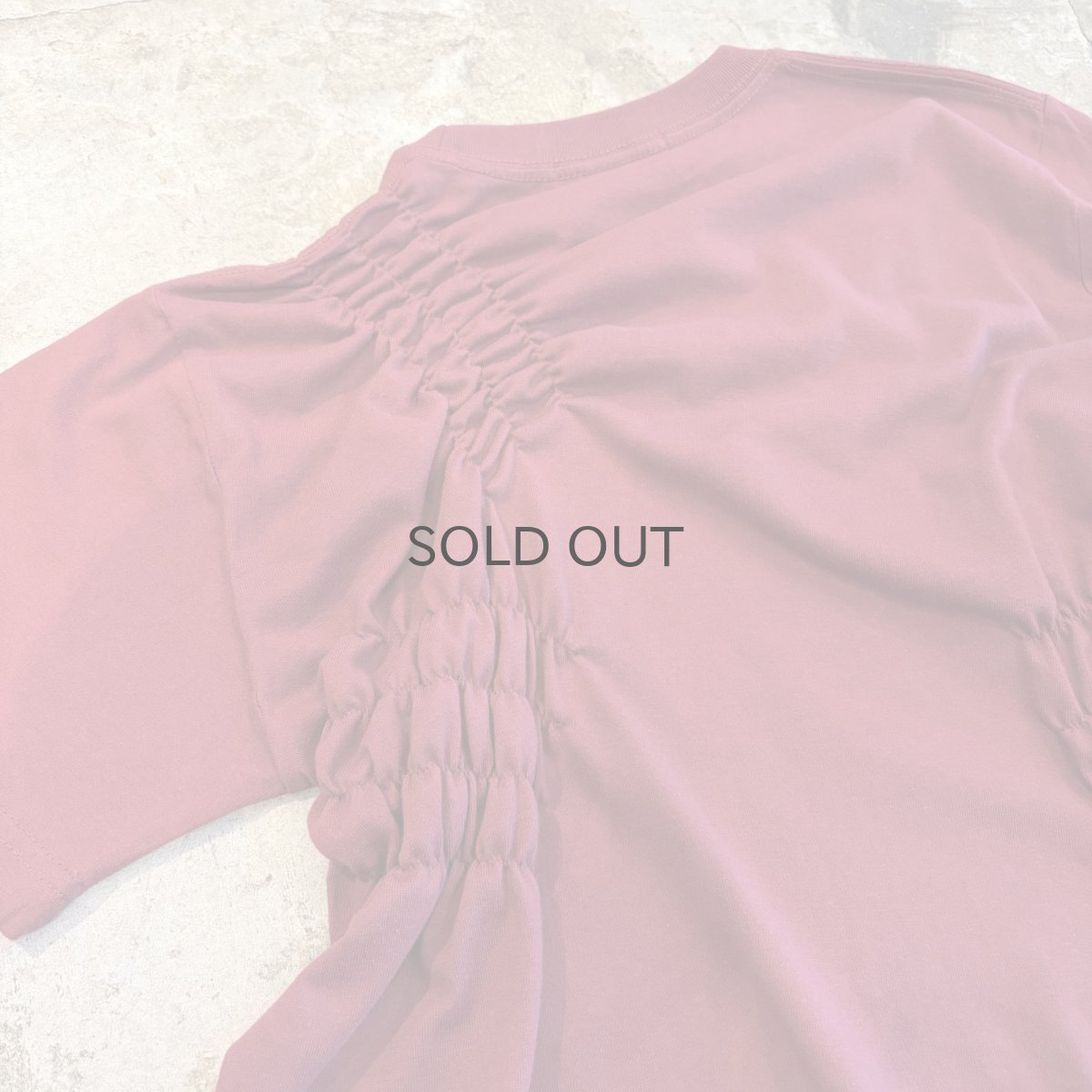 画像7: 【Wiz&Witch】"WEIRD" SHIRRING PLAIN TEE / OS (7)