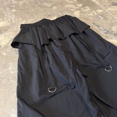 画像3: 【WONDERGROUND】D-CODE LAYERED NYLON PANTS / BLACK / OS (3)