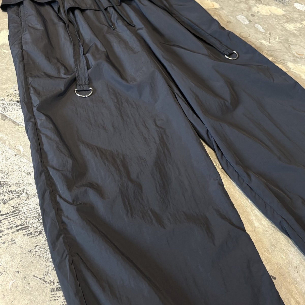 画像6: 【WONDERGROUND】D-CODE LAYERED NYLON PANTS / BLACK / OS (6)