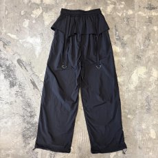 画像2: 【WONDERGROUND】D-CODE LAYERED NYLON PANTS / BLACK / OS (2)
