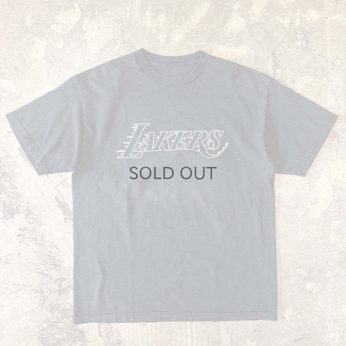 画像1: "LAKERES" FRONT LOGO PRINTED S/S TEE / Mens L  (1)