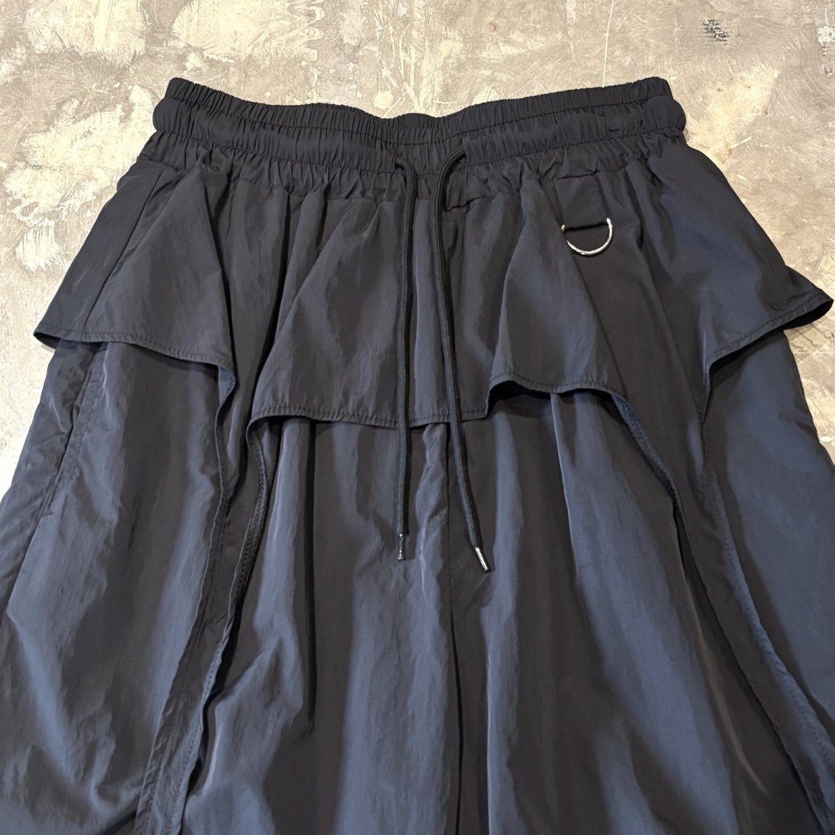 画像10: 【WONDERGROUND】D-CODE LAYERED NYLON PANTS / BLACK / OS (10)