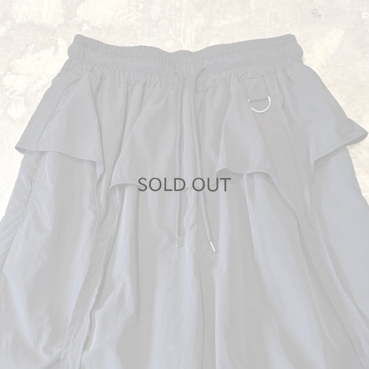 画像10: 【WONDERGROUND】D-CODE LAYERED NYLON PANTS / BLACK / OS (10)