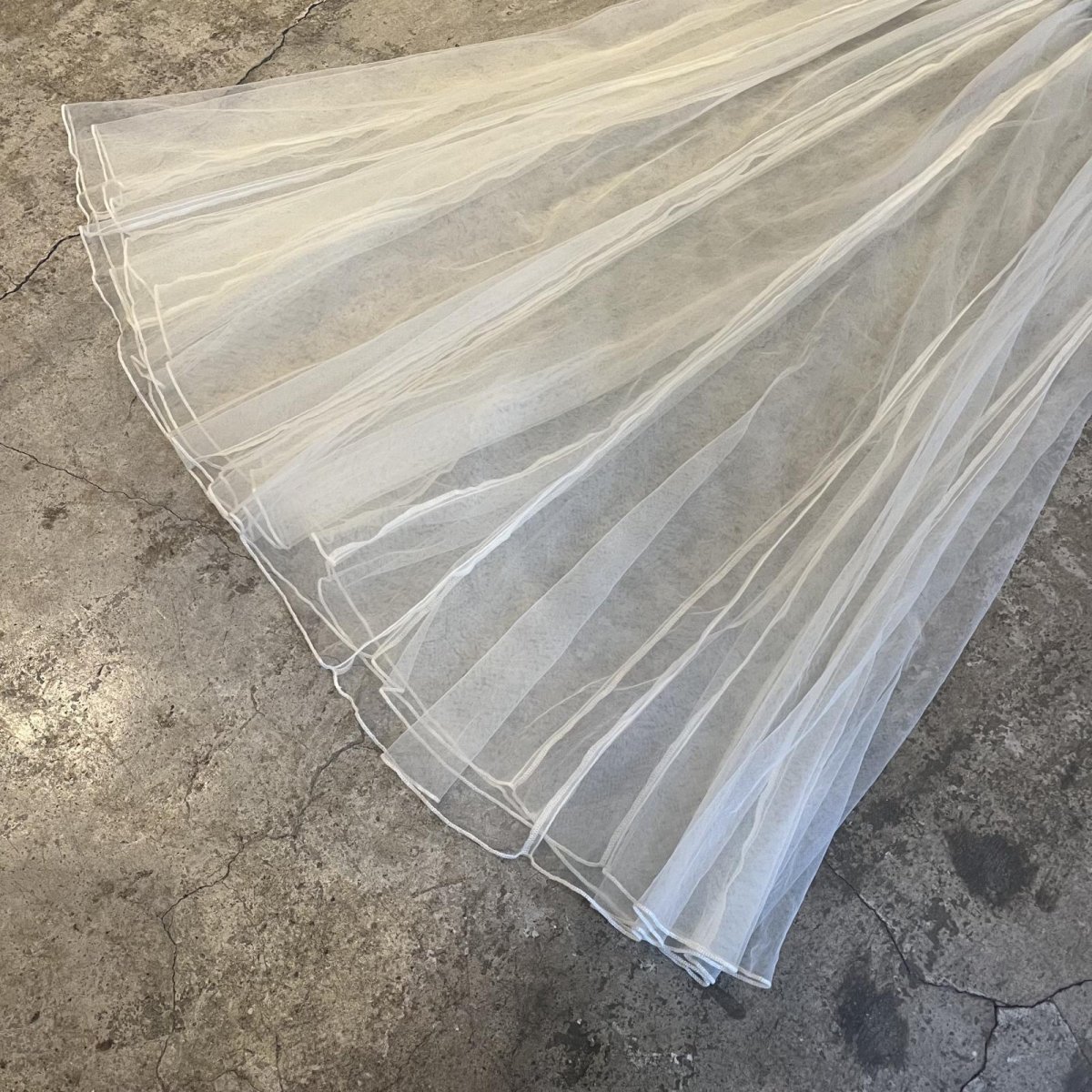 画像4: DOUBLE TULLE DESIGN LONG SHEER SKIRT / W24~W33 (4)